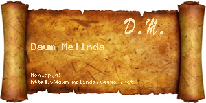 Daum Melinda névjegykártya