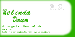 melinda daum business card